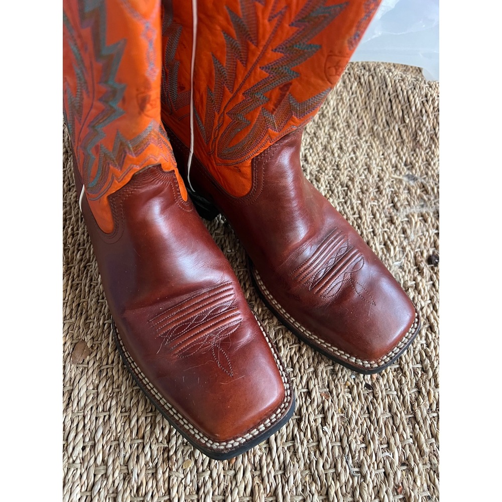 Ariat Men's Leather Tennessee UT Vols  Western Boots‎ Size 8.5 D worn Once